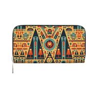 WZYCWB Tulip Illustration Pochette in pelle portafogli con cerniera e porta carte sono perfetti per i viaggi o l'uso quotidiano, Triangolo Torre Immagine Uomo, Taglia unica