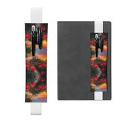 WZYCWB Un bellissimo segnalibro regolabile a forma di castello, portapenne in pelle, perfetto per il rientro a scuola, regalo di Natale, segnalibro in pelle, portapenne