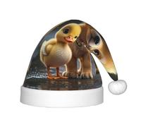 WZYCWB Un piccolo anatroccolo giallo modelli divertente cappello festa di Natale, festa di classe attività vacanza Natale decorazione cappello