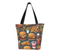WZYCWB Un sacco di cibo gustoso Borsa a tracolla alla moda, borsa a tracolla da donna, adatta per lo shopping di viaggio del fine settimana
