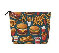 WZYCWB Un sacco di cibo gustoso borsa cosmetica fantasia, borsa cosmetica da viaggio, borsa multifunzionale di immagazzinaggio, stoccaggio per le necessità quotidiane