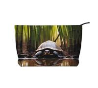 WZYCWB Un sacco di gustosi sacchetti per cosmetici stampati alimentari, perfetti per viaggi di lavoro e viaggi., Graziosa tartaruga., Taglia unica