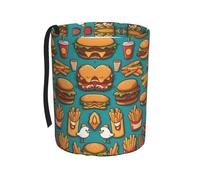WZYCWB Un sacco di hamburger patatine fritte da appendere auto, cestino pieghevole per auto, accessori per auto, adatto per viaggi, SUV, camion, berline
