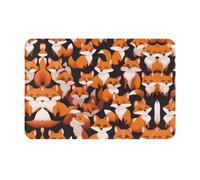WZYCWB Un sacco di piccole volpi cartone animato stampato zerbino interno adatto per porta d'ingresso, porta sul retro, patio e bagno, ecc.