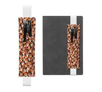 WZYCWB Un sacco di piccole volpi dei cartoni animati Astucci Diario, portapenne in PVC e portapenne con elastici e segnalibri sono le migliori scelte regalo.