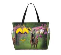 WZYCWB Una bella borsa da viaggio con stampa di cervi per nuoto e fitness/shopping al supermercato/vacanze al mare