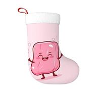 WZYCWB Una saponetta rosa Stampa calze natalizie, appese al caminetto, sono perfette per contenere regali e dolci.