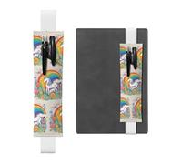 WZYCWB unicorni dei cartoni animati Astucci per matite, portapenne in PVC e portapenne con elastici e segnalibri sono le migliori scelte regalo.