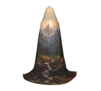 WZYCWB Untouched Mountains, mantello con cappuccio M per cosplay, costume per feste