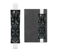 WZYCWB Urreal Hexagram Diary, portapenne in PVC e portapenne con elastici e segnalibri sono la migliore scelta regalo.