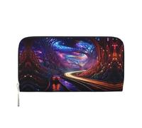 WZYCWB Vari fiori Pochette in pelle portafogli con cerniera e porta carte sono perfetti per i viaggi o l'uso quotidiano, Sottopassaggi, Taglia unica