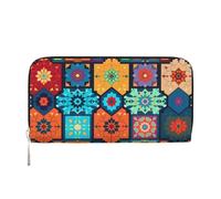 WZYCWB Vari fiori Pochette in pelle portafogli con cerniera e porta carte sono perfetti per i viaggi o l'uso quotidiano, Varietà di modelli, Taglia unica