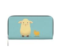 WZYCWB Vari fiori Pochette in pelle portafogli con cerniera e porta carte sono perfetti per i viaggi o l'uso quotidiano, Due Animali, Taglia unica