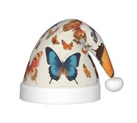 WZYCWB Via Butterfly Group Patterns Fun Christmas Party Hat, Class Party Activity Holiday Christmas Decoration Hat