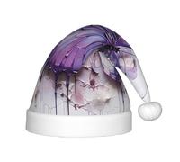 WZYCWB Viola Pittura A Olio Farfalla Capodanno Festa Bambini Cappello, Evento di Natale Stage Performance Vacanza Partito Scena Bambini Moda Cappello di Natale