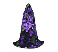 WZYCWB Violets in Bloom M - Mantello con cappuccio per costume cosplay - accessori per feste in maschera