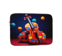 WZYCWB Violino Immagine di sfondo 15" Custodia per laptop compatibile con laptop da 10-17 pollici. Un accessorio leggero, portatile ed elegante.
