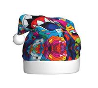 WZYCWB Weird Animals Stampe di cappelli di Babbo Natale, ideali per la vigilia di Natale, Capodanno e feste di festa, decorazioni festive