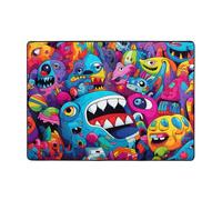 WZYCWB Weird Animals Tappeto stampato, 203,2 x 147,3 cm, morbido e antiscivolo, adatto per comodini, uffici, balconi e altri spazi.