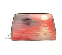 WZYCWB Weird Graffiti Borsa per cosmetici in pelle stampata - Borsa per cosmetici elegante e portatile, Crociera ad acquerello, Taglia unica