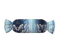 WZYCWB White Clouds Over The Sea Candy Cuscino cilindrico Comfort Roll Pillow Travel Neck Pillow Cuscino tubolare adatto per testa, collo e schiena supporto
