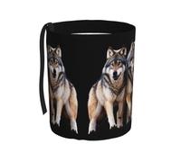 WZYCWB Wolf Pack - Pattumiera da appendere per auto, pratica e comoda, adatta per diversi modelli di auto, offre spazio ideale per riporre oggetti