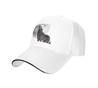 WZYCWB Wolf Under The Moon - Cappellino da baseball con visiera curva, per uomo e donna, per escursioni e attività all'aria aperta, colore: bianco
