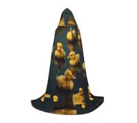 WZYCWB Yellow Duck Print L - Mantello con cappuccio, per cosplay, Halloween, feste anime
