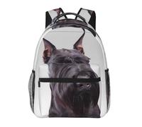 WZYCWB Zaino casual con simpatico cane schnauzer, 29 x 40 x 20 cm, zaino per computer portatile, per viaggi, escursionismo, campeggio, palestra