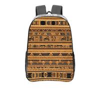 WZYCWB Zaino trasparente stampato con affreschi egiziani, borsa da viaggio, borsa da palestra leggera e resistente, zaino per pendolari o borsa per la scuola
