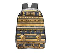WZYCWB Zaino trasparente stampato con affreschi faraonici egiziani, borsa da viaggio, borsa da palestra leggera e resistente, zaino per pendolari o borsa per la scuola