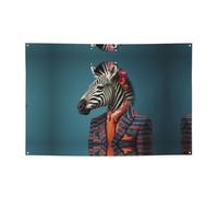 WZYCWB Zebre in costume Striscione per feste di compleanno, canti natalizi, lauree e anniversari.