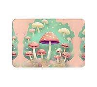 WZYCWB Zerbino assorbente per pavimento, dimensioni 40,6 x 61 cm, protegge efficacemente il soggiorno, il bagno e la porta d'ingresso dalla pulizia del motivo a funghi da sogno