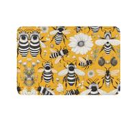 WZYCWB Zerbino per interni con stampa di api dei cartoni animati, adatto per porta d'ingresso, porta sul retro, patio e bagno, ecc.