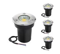 WZYDYDY Faretti da Incasso a Pavimento 3W Mini Faretto Incasso Segnapasso IP67 Impermeabile faretti da Incasso Esterni per terrazza, Giardino, Decorazione di Passaggio(Warm White Light,220V)