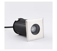 WZYDYDY Faretti Incasso Pavimento Esterno Quadrato 1W Faretto da Esterno Ad Incasso IP67 Impermeabile Materiale in Acciaio Inossidabile per Esterno, Terrazza(Neutro,45x45mm(12V))