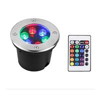 WZYDYDY RGB Faretti Esterno LED Colorati Incasso Telecomando Faretto Illuminazione Alberi Luci da Giardino Colorate IP67 Impermeabile per Giardino, Terrazza, Palma, Muro di Pietra(220V,15W)