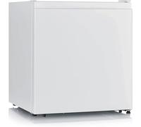 Wzyfv Mini frigo capienza 45 litri, compressore, molto silenzioso, congelatore da 6 litri, classe E, portabottiglie da 2 litri, porta reversibile [Classe di efficienza energetica E]