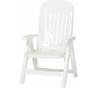 Wzyfv Poltrona Multiposizione Regolabile Dossier Sintesi di Resina Bianca 66 x 65 x 108 cm