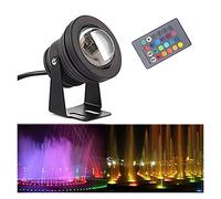 WZYJLyds Faretti Immersione faretto subacquee 10W luci for Piscina IP68 Impermeabile A Montaggio Superficiale Faretto subacqueo (Color : RGB+Remote Control, Size : B-12V)