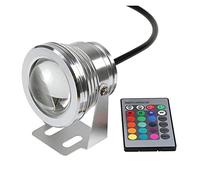 WZYJLyds Faretti Immersione faretto subacquee 10W luci for Piscina IP68 Impermeabile A Montaggio Superficiale Faretto subacqueo (Color : RGB+Remote Control, Size : A-24V)