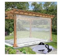 WZYJLyds Pannello Impermeabile Trasparente della Tela Cerata,Tenda del Vinile Esterno per Il Patio, Pergola, Portico, Tenda Divisoria dei Gazebo