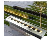 WZYJLyds Rettangolo Faretto LED da Incasso A Terra for Esterni 85-265V Faretti Incasso LED A Pavimento Illumina Il Muro di Pietra, Corridoio, Terrazza, Giardino (Colore : Bianco Caldo, Misurare : 5W)