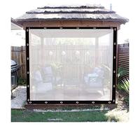 WZYJLyds Telo di plastica for Esterni Trasparente Impermeabile Anti-UV con Occhielli Copertura for terrazza sul Retro, Protezione for Auto, Legno, Barca, Giardino(2x8m)
