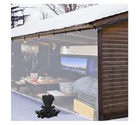 WZYJLyds Tenda in Plastica per Esterni con Occhielli Teloni Trasparenti Robusto Impermeabile, Tende Antivento per Portico, Gazebo, Personalizzabile