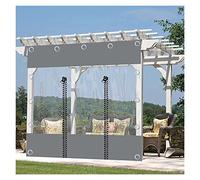 WZYJLyds Tenda in Vinile per Patio Esterno Telone da Giardino per impieghi gravosi Tapparella Impermeabile per Pergola, Portico, Gazebo, con Occhielli antiruggine, Personalizzabile