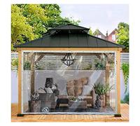 WZYJLyds Tende Impermeabili All'aperto, Tela Cerata in PVC Trasparente HD, Pannelli Laterali del Patio 100% Resistente Ai Raggi UV E agli Agenti Atmosferici, Personalizzabile
