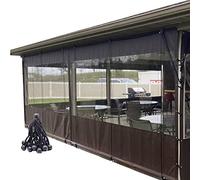 WZYJLyds Tende Resistenti alle intemperie Invernali per Esterni Personalizzabili Pannello Laterale pergolato Trasparente Impermeabile PVC 0,5mm con Occhielli per Gazebo, terrazzo