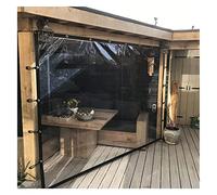 WZYJLyds Tende Trasparenti da Esterno Telone per Esterni Trasparente Pannelli Laterali per Gazebo con Occhielli per Gazebo, Veranda, All'aperto(2x4m)