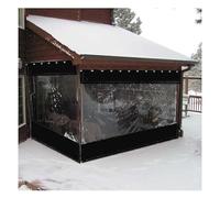 WZYJLyds Tende trasparenti per esterni, pannelli laterali impermeabili per pergola, 0,5 mm, trasparenti, con occhielli, per esterni, giardino, balcone, pergolato, personalizzabili